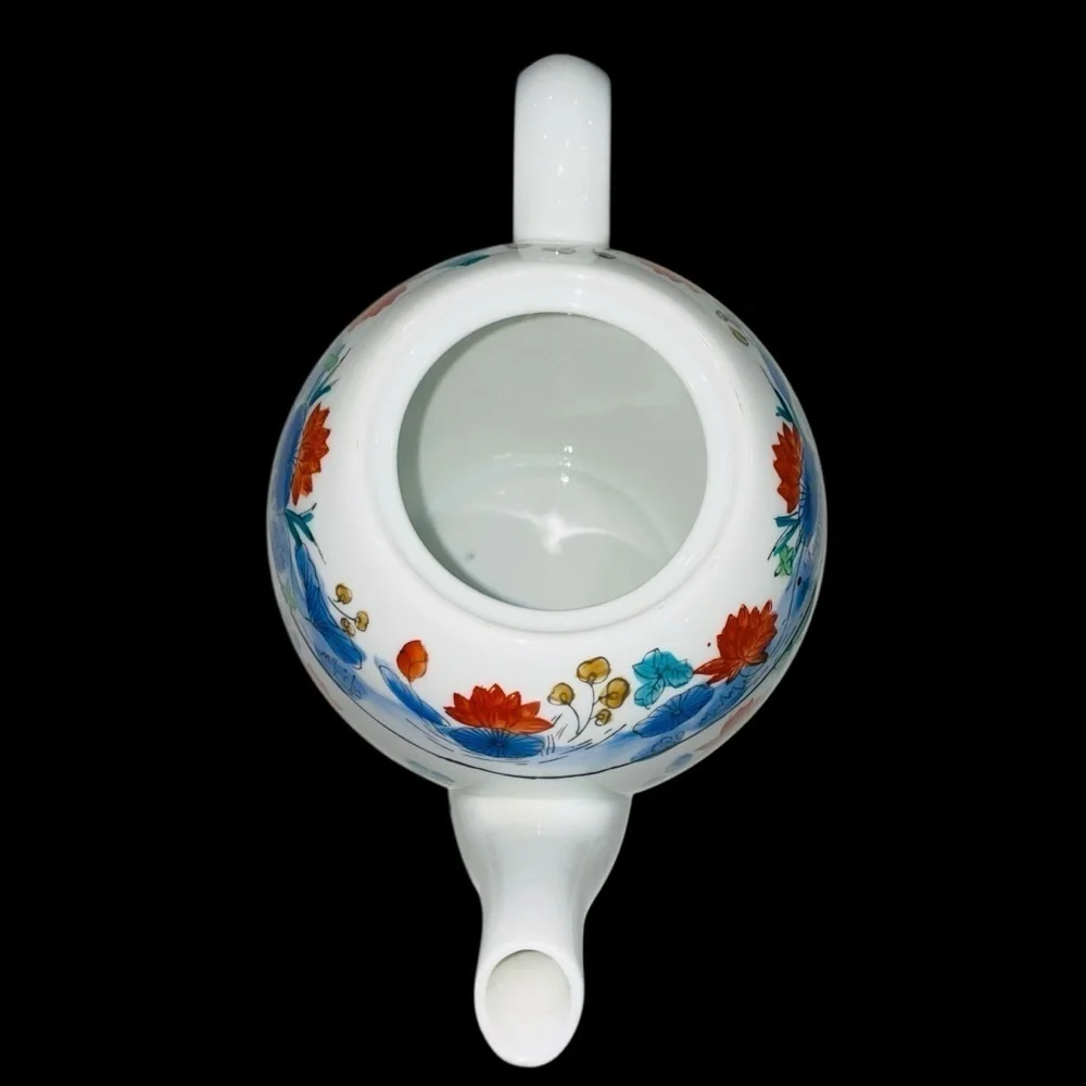 Williams Sonoma Asian Inspired Vintage Tea Pot Grande Cuisine - Lotus 8”x6”